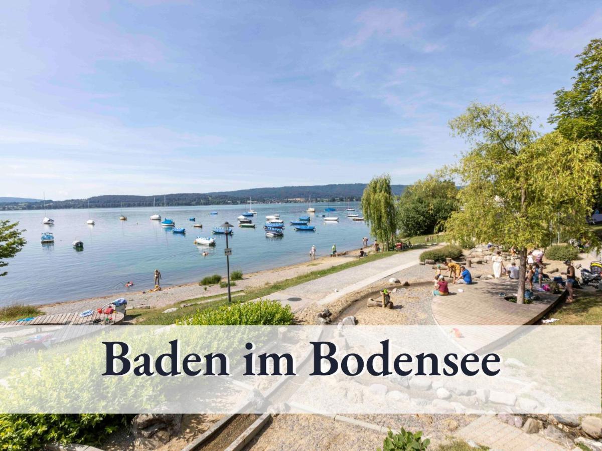 Schicke Ferienwohnung In Bester Bodenseelage L 1 Minute Zum Bodensee L 1 Zimmer L Vollausgestattete Kueche L Free-Wlan L Willkommen Im Apartment Stahringen Radolfzell am Bodensee Bagian luar foto